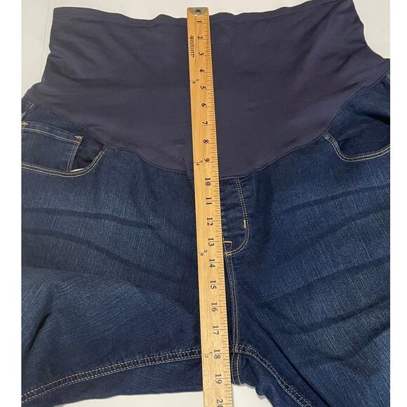Old Navy Maternity Skinny Jeans Full Panel Dark Wash‎ Denim Size 18R - Picture 5 of 11